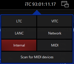 Сканирование MIDI устройств для таймкода в ONYX