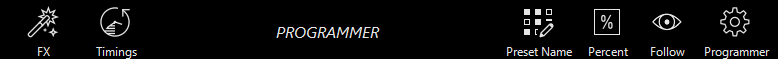 Верхяя строка Programmer в ONYX